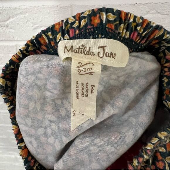 Matilda Jane Thankful For You Tiered Knot Dress with Bloomers Size 0-3 Months - Picture 7 of 8